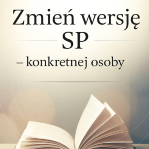E-book - Zmiana wersji konkretnej osoby